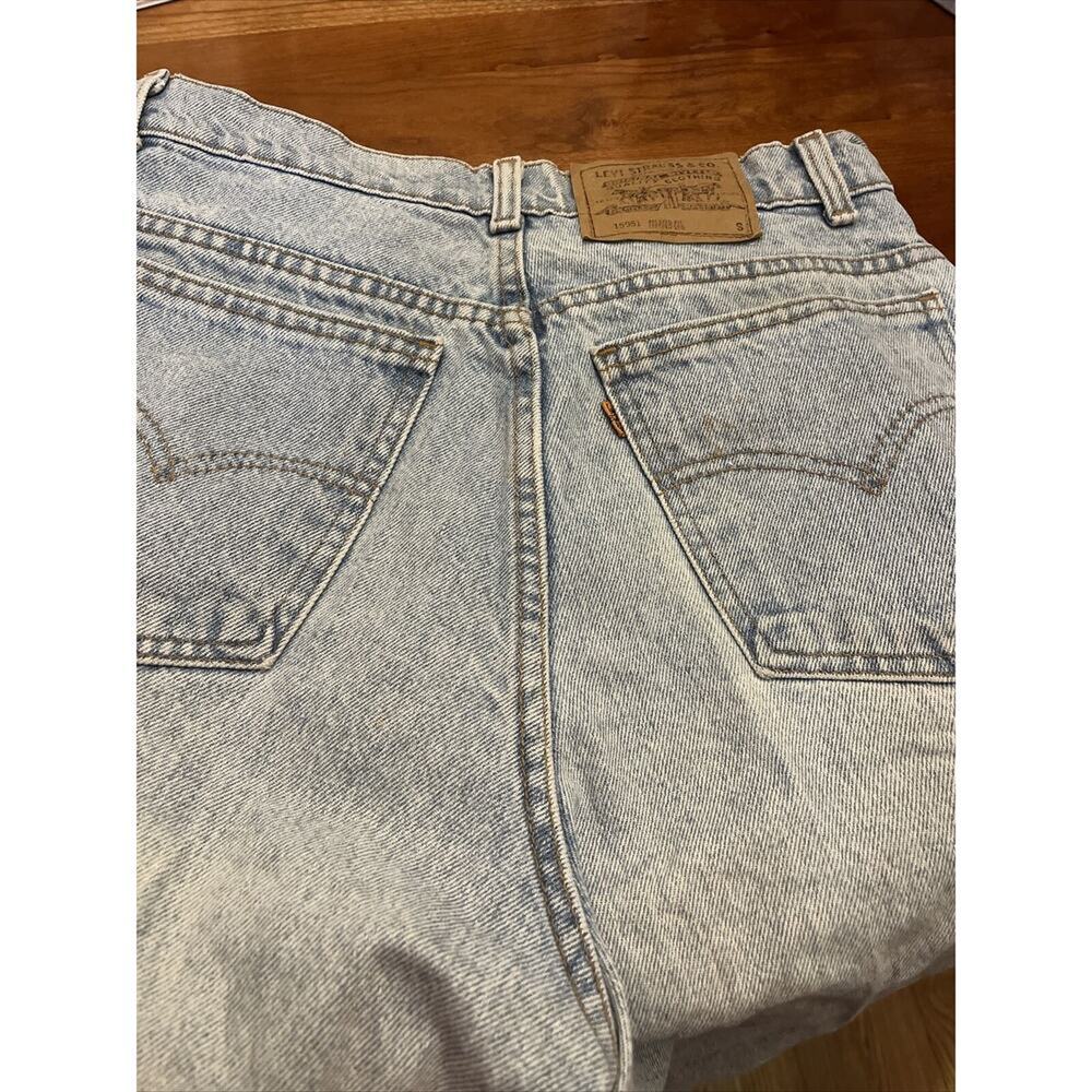 Vintage Levi’s 15951 orange tab Relax Fit Taper Leg hi rise mom jeans 12 short